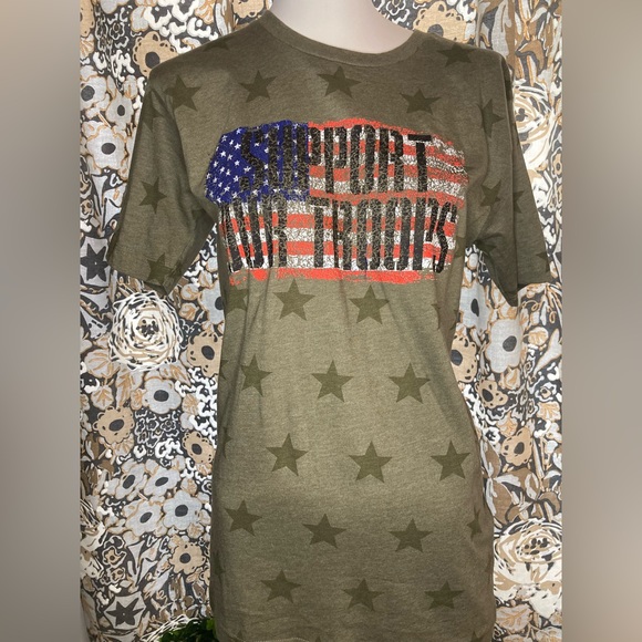 SUPPORT OUR TROOPS tee - Picture 2 of 6